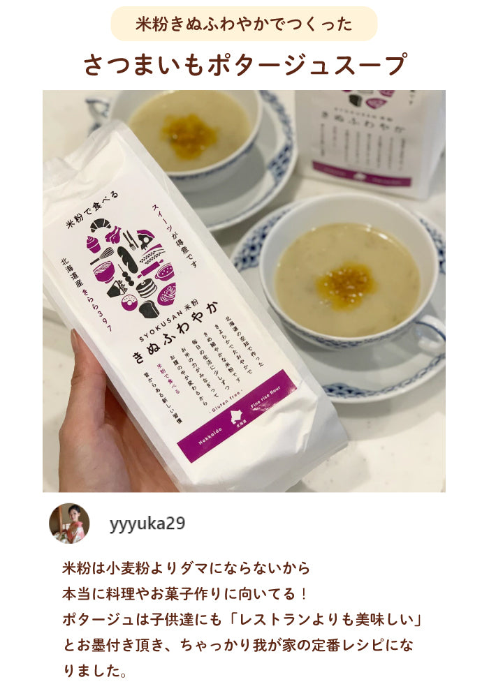 北海道産 きぬふわやか米粉( …